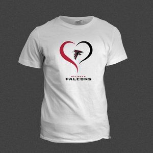 NFL Heart Favorite NFL Foot Ball Team Sport T-Shirt Your Favorite Team